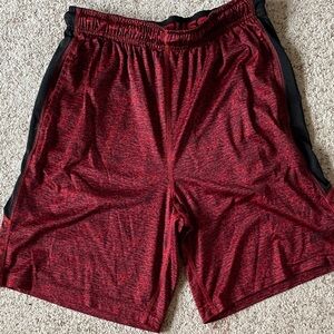 Russell Athletic Red and Black Men's Athletic Shorts